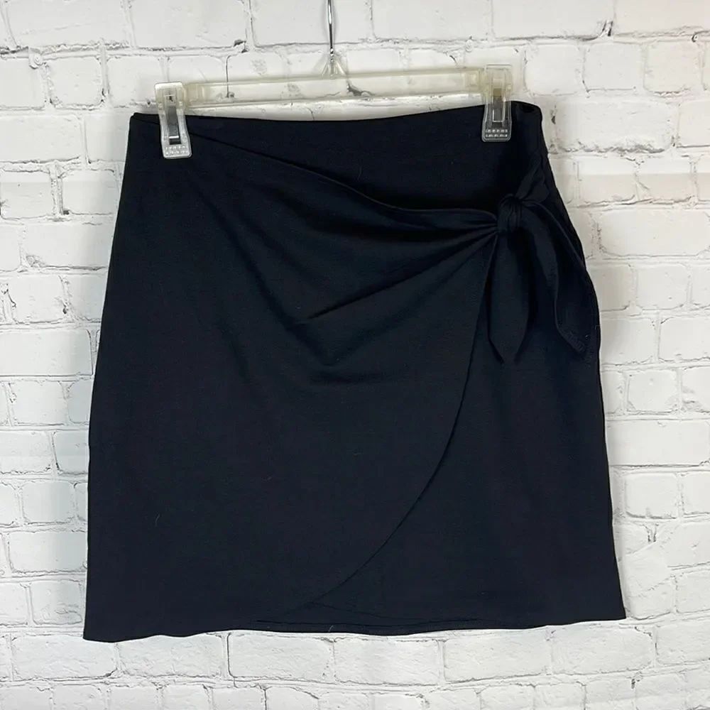 Loft Tie Front Elastic Waist Skirt Size XS